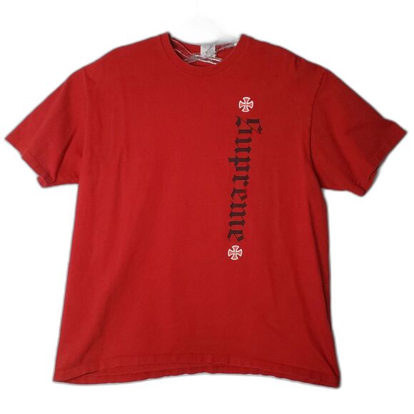 SUPREME x Independent FW17 Red Old English T Shirt Mens Size XL